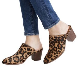Madewell The Harper mule ( truffle multi print) SIZE 8